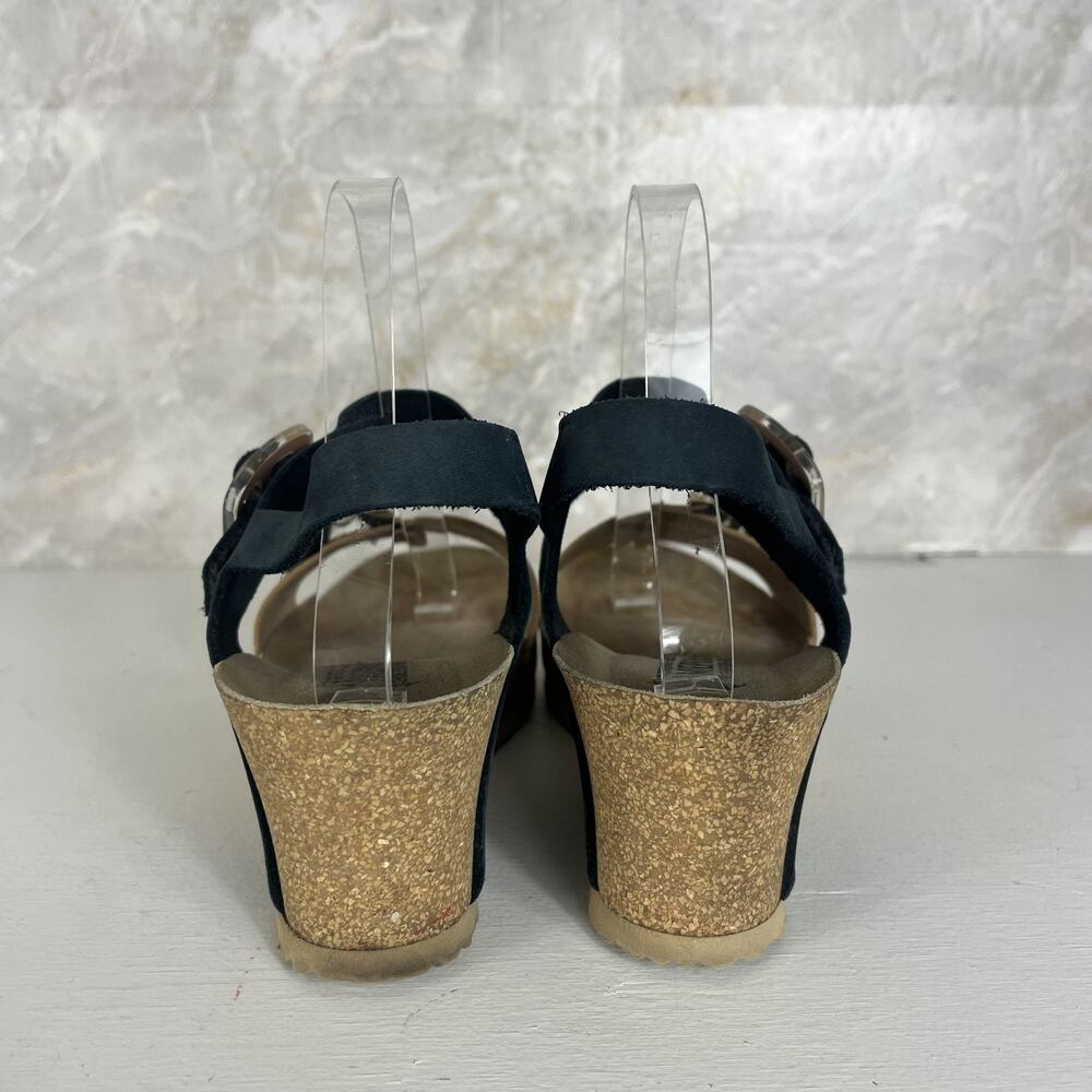 Mephisto Lissia Navy Wedge Comfort Sandal Women's Size 9.5 - Picture 3 of 15